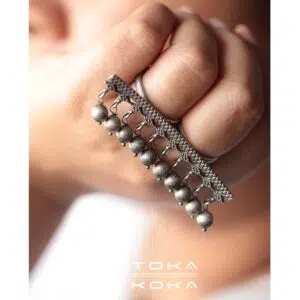 Long Ghungroo Ring (Adjustable)
