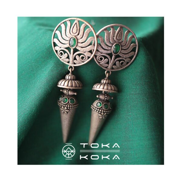 Padmakshi earrings - Green